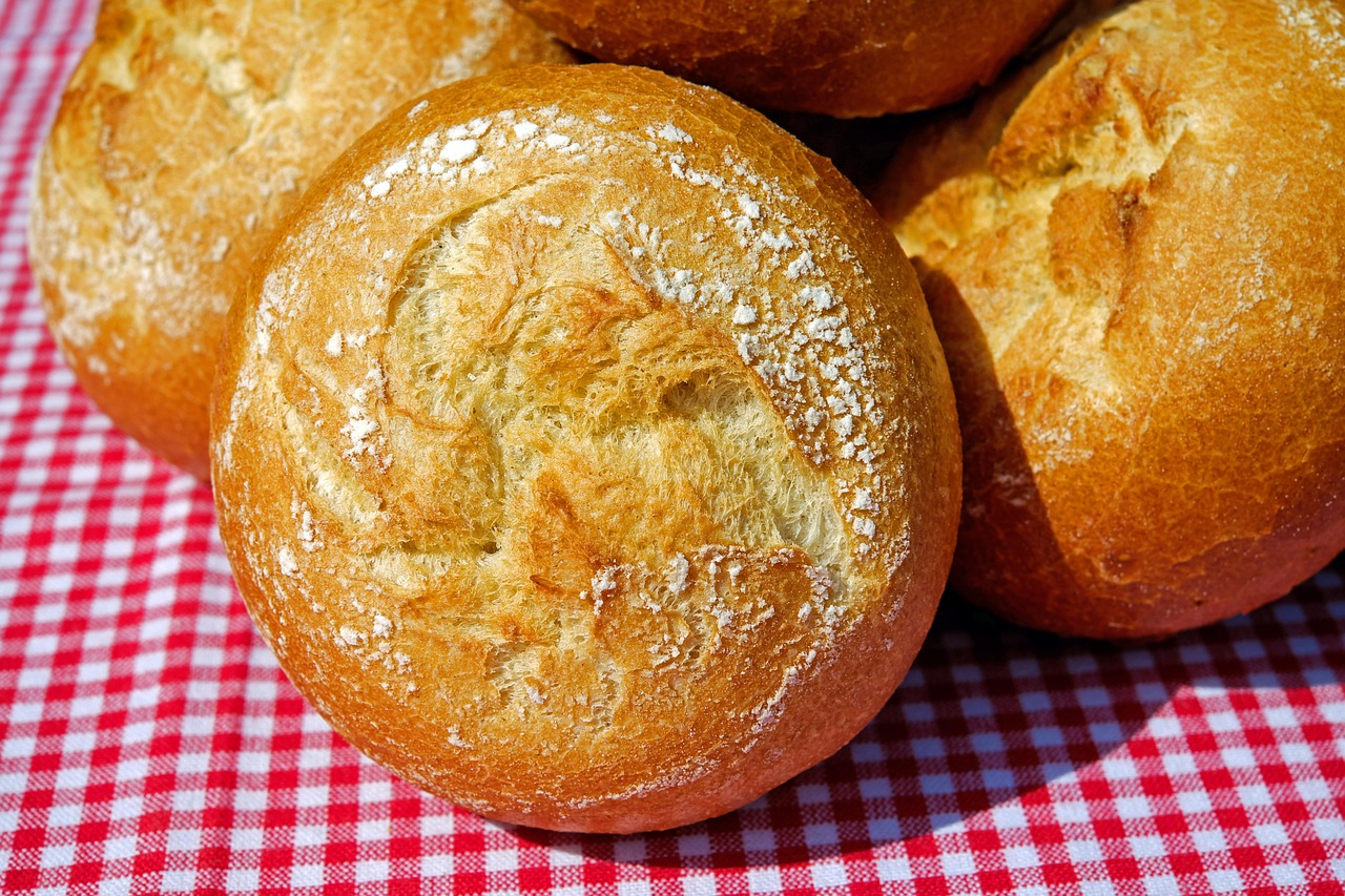 Freshly baked grain-free biscuits with a golden brown crust