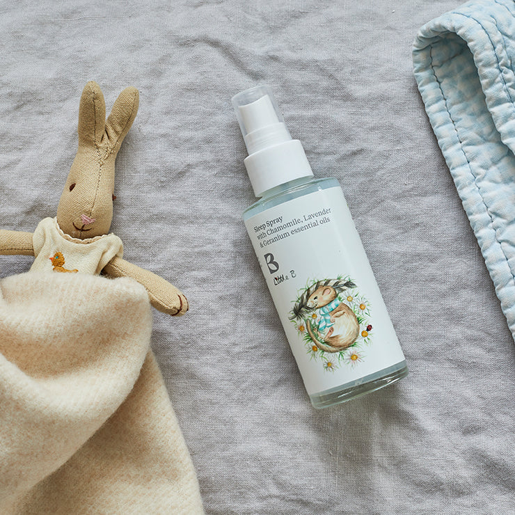 Little B Sleep Spray bottle for nursery use.